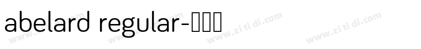 abelard regular字体转换